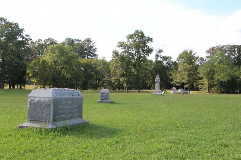 22nd Illinois Infantry Marker. Click for full size. 22nd Illinois Infantry Marker image. Click for full size.