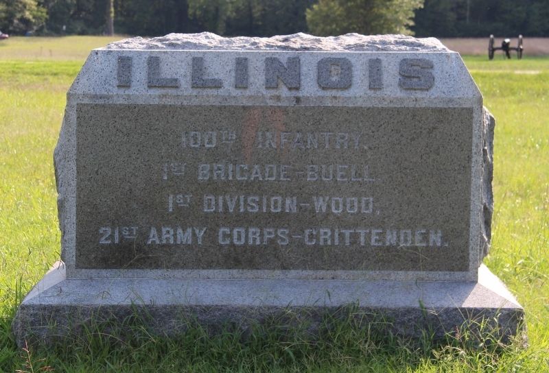 100th Illinois Infantry Marker image. Click for full size.