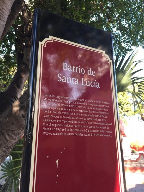 The Saint Lucia Neighborhood Marker. Click for full size. The Saint Lucia Neighborhood Marker image. Click for full size.