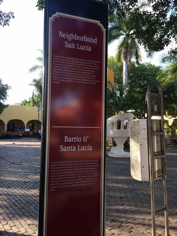 The Saint Lucia Neighborhood Marker image. Click for full size.