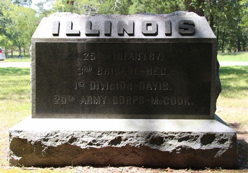 25th Illinois Infantry Marker image. Click for full size.