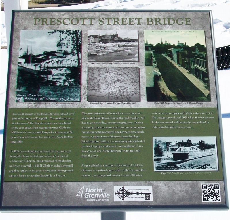 Prescott Street Bridge Marker image. Click for full size.