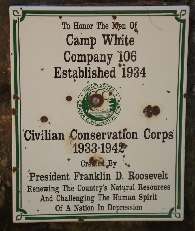 Camp White Marker image. Click for full size.