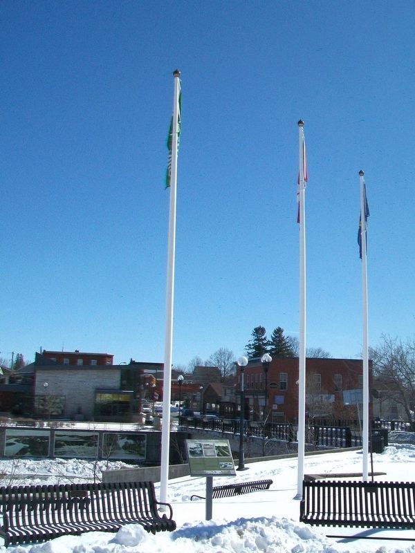 Prescott Street Bridge and Marker. Click for full size. Prescott Street Bridge and Marker image. Click for full size.