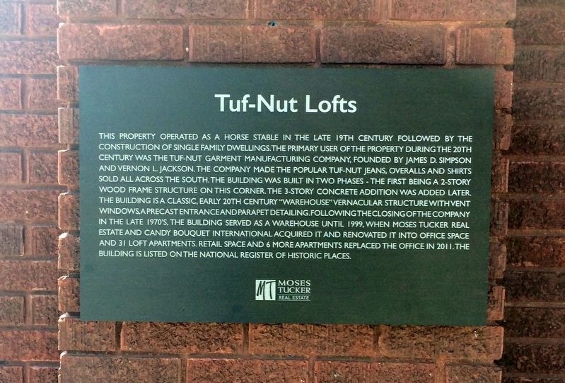 Tuf-Nut Lofts Marker image. Click for full size.