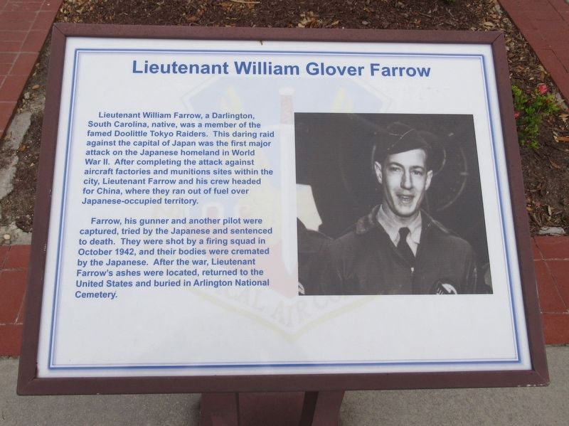 Lieutenant William Glover Farrow Marker image. Click for full size.