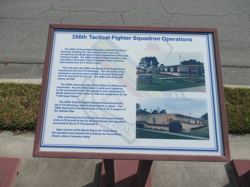 356th Tactical Fighter Squadron Operations Marker image. Click for full size.