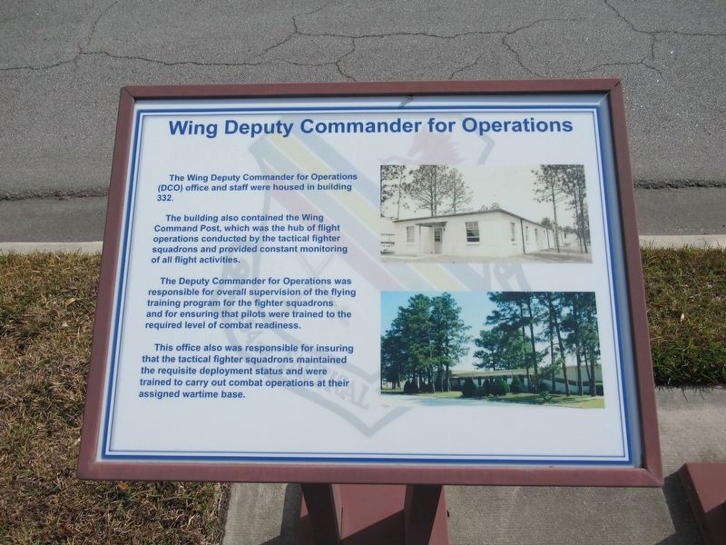 Wing Deputy Commander for Operations Marker image. Click for full size.