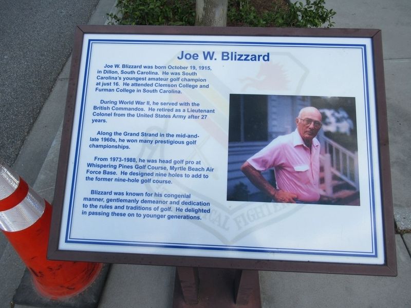 Joe W. Blizzard Marker image. Click for full size.