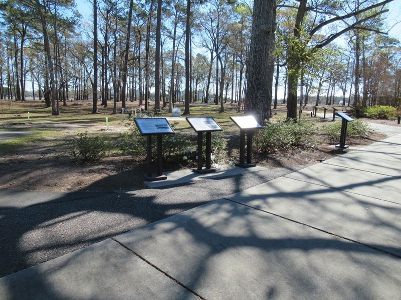 World War II Missions Performed at Myrtle Beach Army Air Field Marker. Click for full size. World War II Missions Performed at Myrtle Beach Army Air Field Marker image. Click for full size.