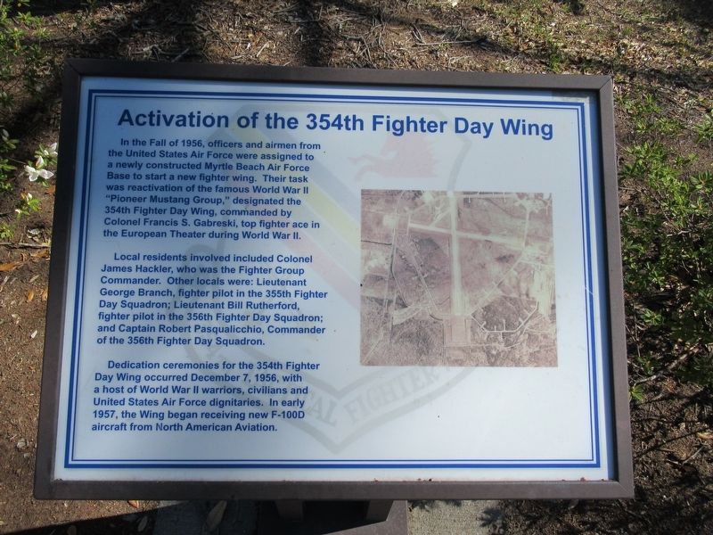 Activation of the 354th Fighter Day Wing Marker image. Click for full size.