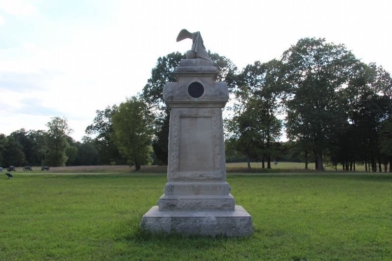 58th Indiana Infantry Marker. Click for full size. 58th Indiana Infantry Marker image. Click for full size.