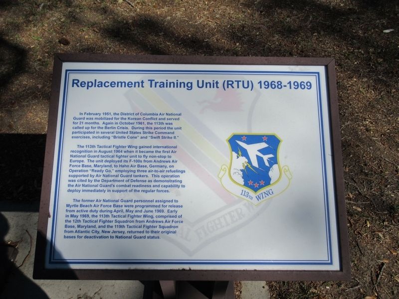 Replacement Training Unit (RTU) 1968-1969 Marker image. Click for full size.