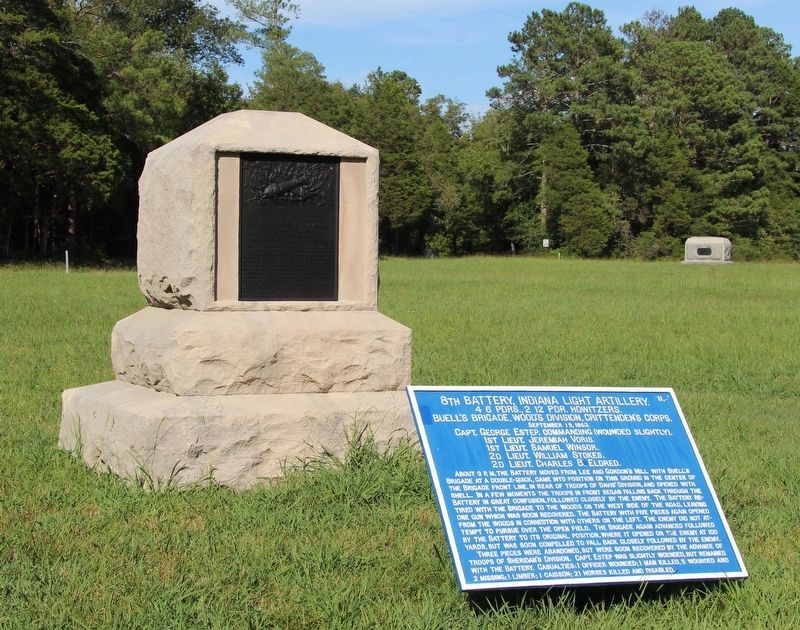8th Indiana Battery Marker. Click for full size. 8th Indiana Battery Marker image. Click for full size.