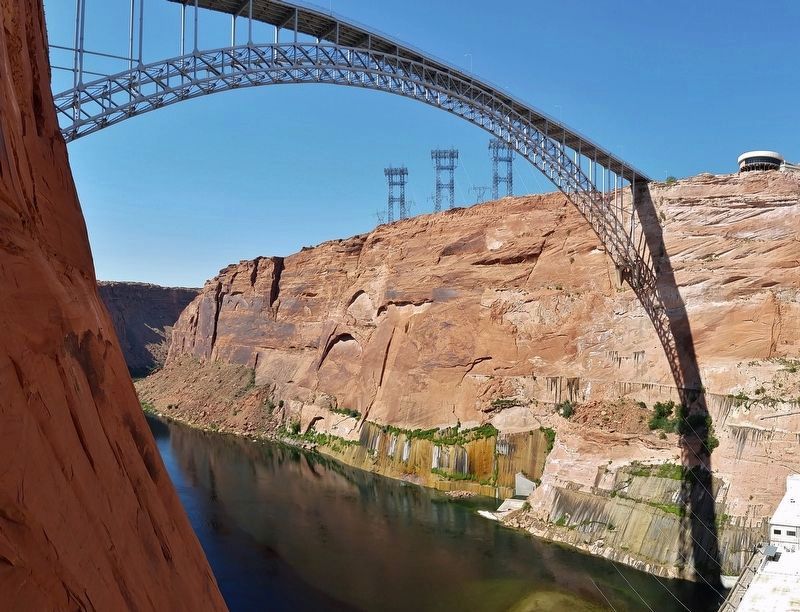 Glen Canyon Bridge (<b><i>east canyon view</b></i>) image. Click for full size.