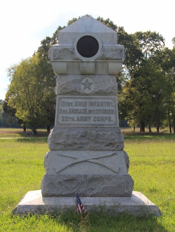 101st Ohio Infantry Marker. Click for full size. 101st Ohio Infantry Marker image. Click for full size.