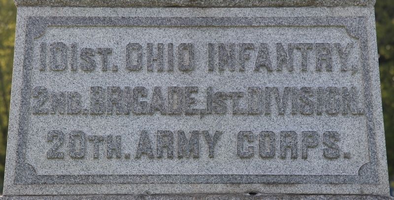 101st Ohio Infantry Marker image. Click for full size.