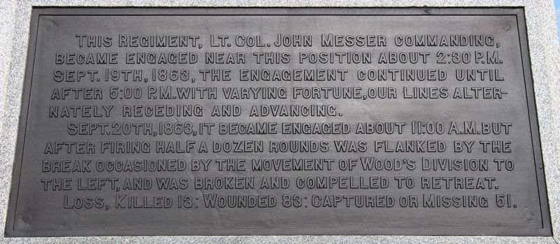 101st Ohio Infantry Marker. Click for full size. 101st Ohio Infantry Marker image. Click for full size.