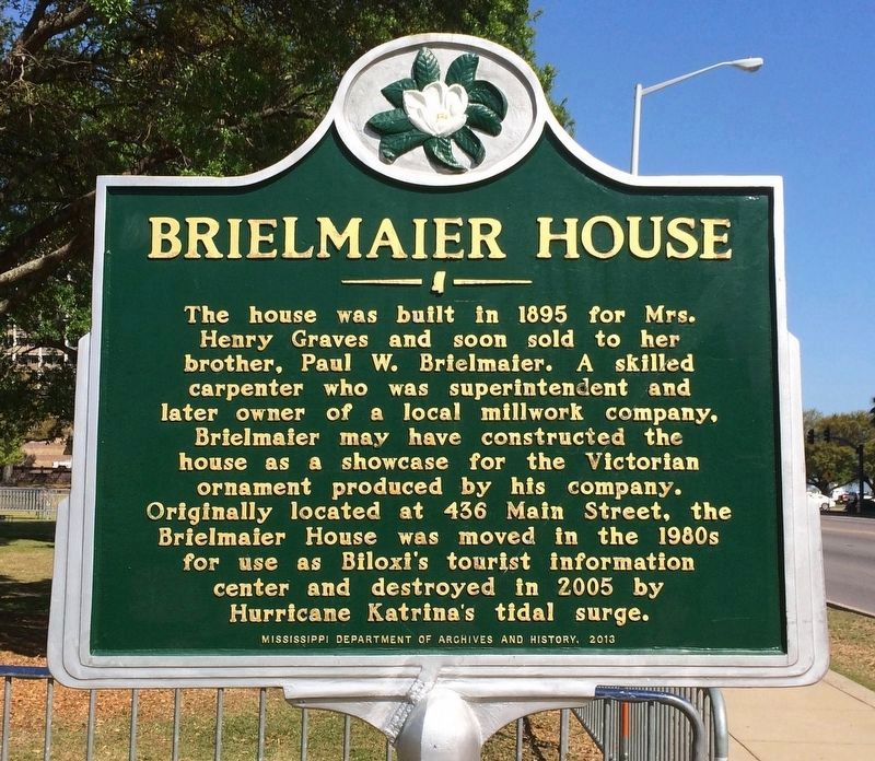 Brielmaier House Marker (Front). Click for full size. Brielmaier House Marker (Front) image. Click for full size.