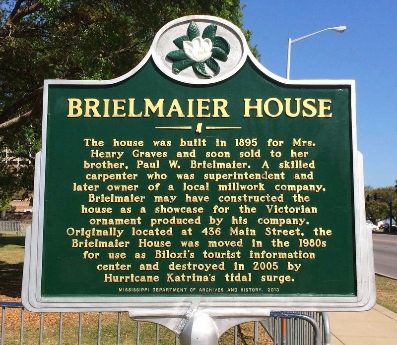 Brielmaier House Marker (Front) image. Click for full size.
