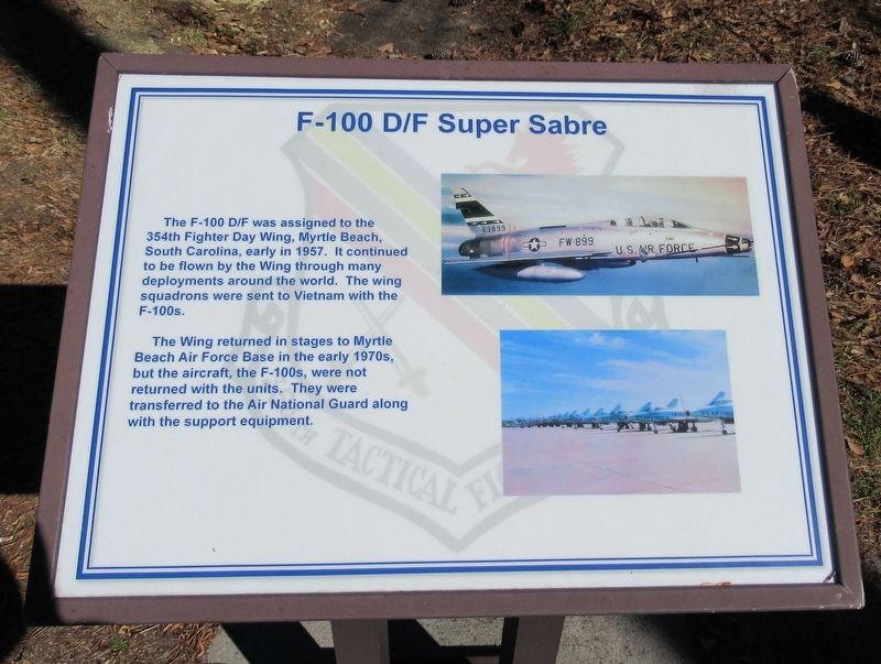 F-100 D/F Super Sabre Marker image. Click for full size.