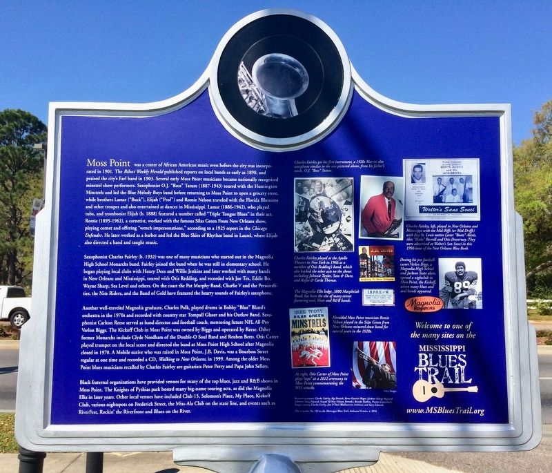Moss Point Blues Marker (Rear) image. Click for full size.