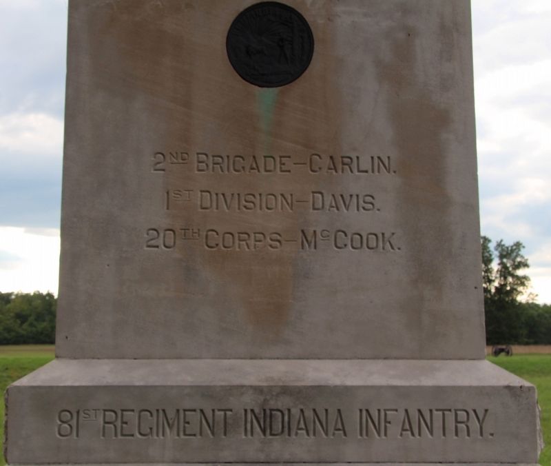 81st Indiana Infantry Marker image. Click for full size.