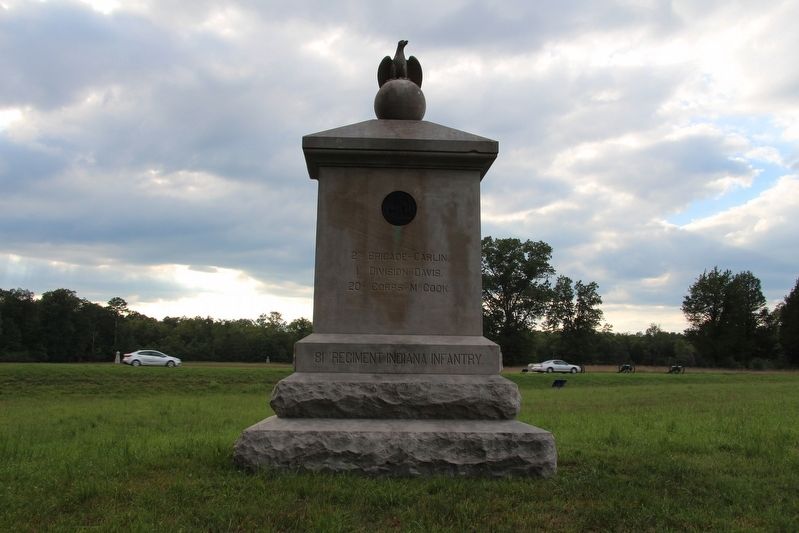 81st Indiana Infantry Marker image. Click for full size.