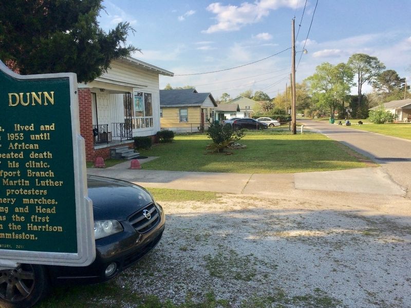 Dr. Felix Henry Dunn Marker and former office. image. Click for full size.
