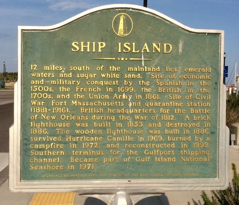Ship Island Marker image. Click for full size.