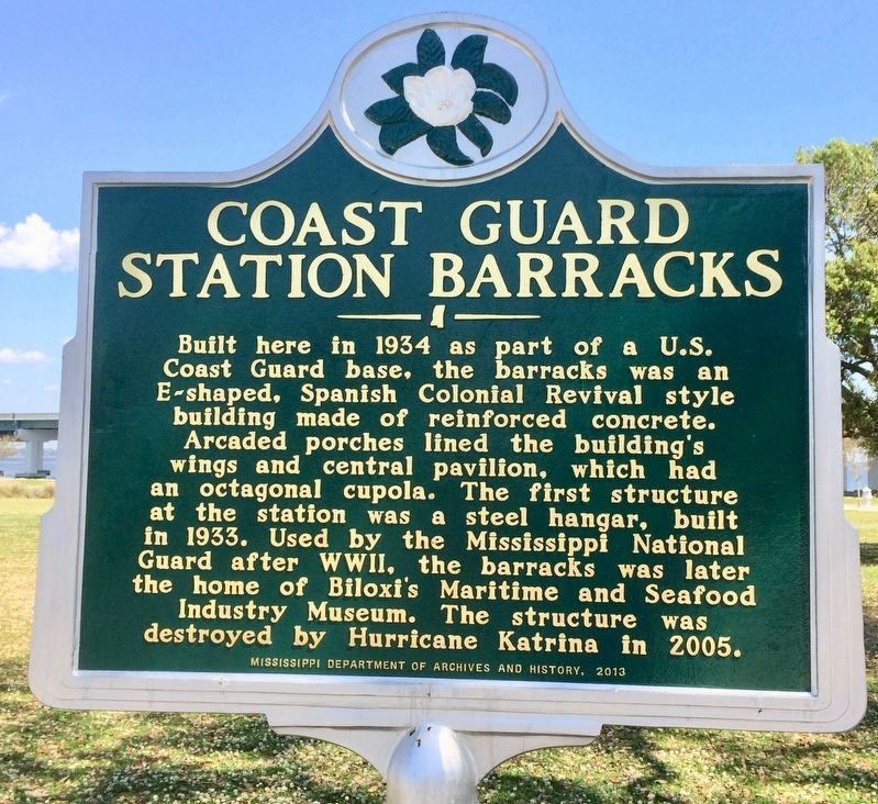 Coast Guard Station Barracks Marker image. Click for full size.