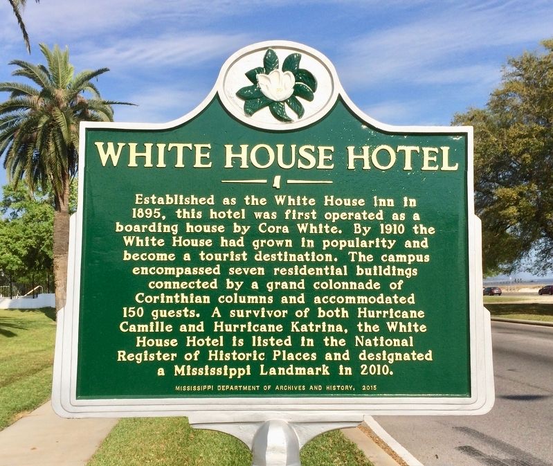 White House Hotel Marker image. Click for full size.