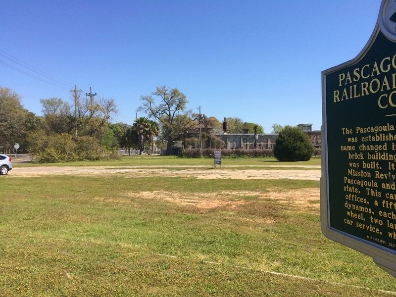 View of former Pascagoula Street Railroad and Power Company.. Click for full size. View of former Pascagoula Street Railroad and Power Company. image. Click for full size.