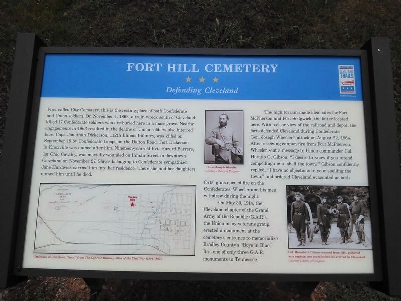 Fort Hill Cemetery Marker image. Click for full size.