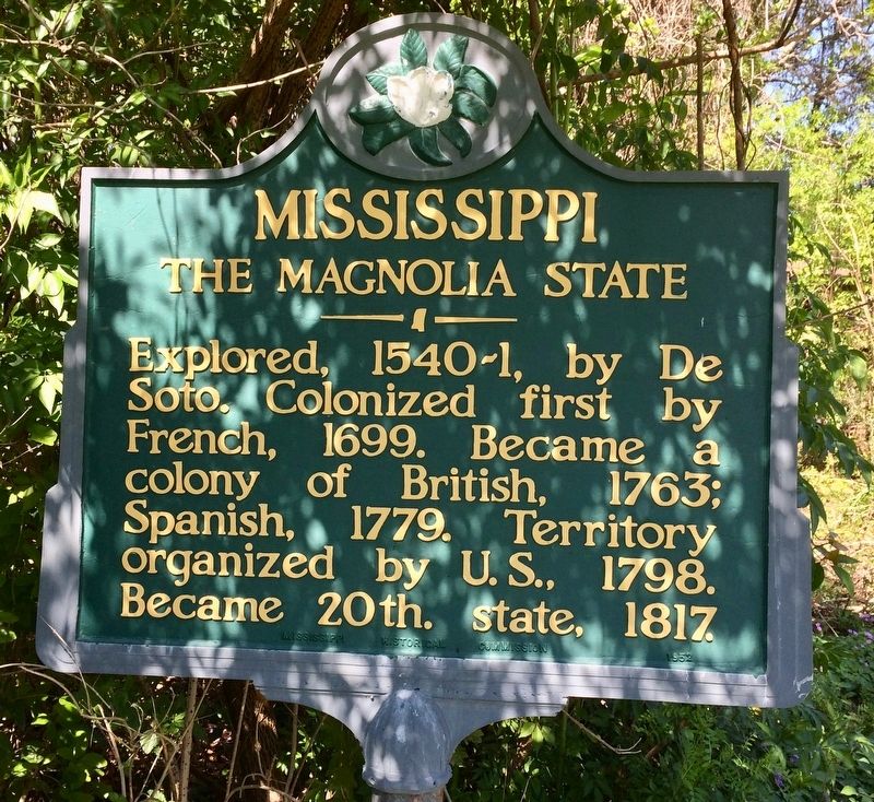 Mississippi, The Magnolia State Marker image. Click for full size.