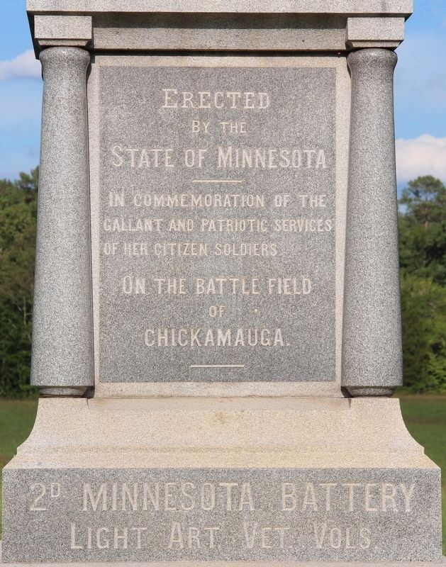 2nd Minnesota Light Artillery Battery Marker. Click for full size. 2nd Minnesota Light Artillery Battery Marker image. Click for full size.
