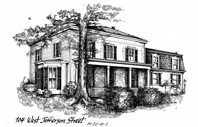 Prettyman House<br>104 West Jefferston Street<br>M: 26-10-3 image. Click for full size.