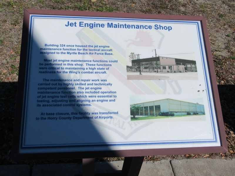 Jet Engine Maintenance Shop Marker image. Click for full size.
