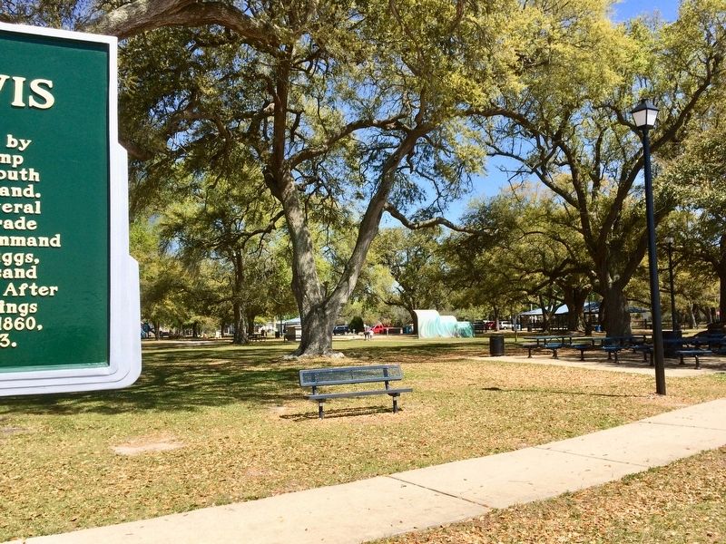 Former location of Camp Jefferson Davis, now the 14 acre Beach Park. image. Click for full size.