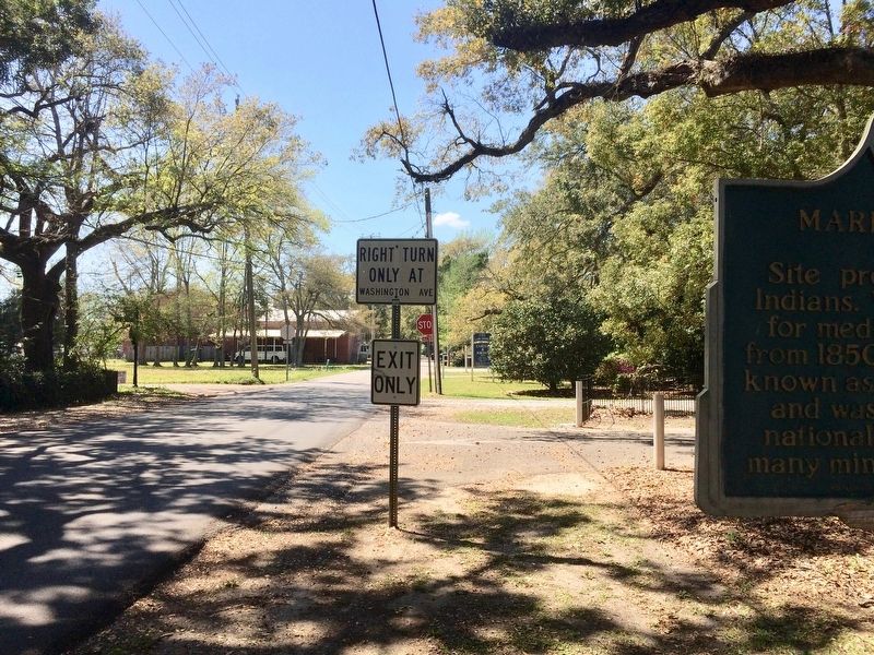 View of marker looking west towards Washington Avenue (MS-609).. Click for full size. View of marker looking west towards Washington Avenue (MS-609). image. Click for full size.