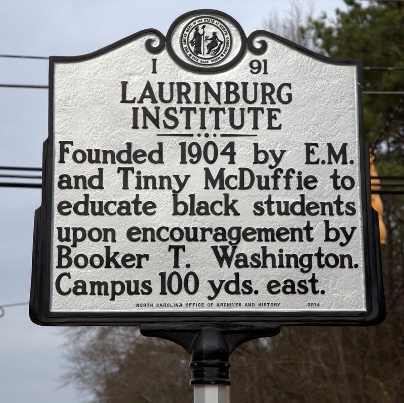 Laurinburg Institute Marker image. Click for full size.