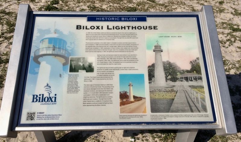 Biloxi Lighthouse Marker image. Click for full size.
