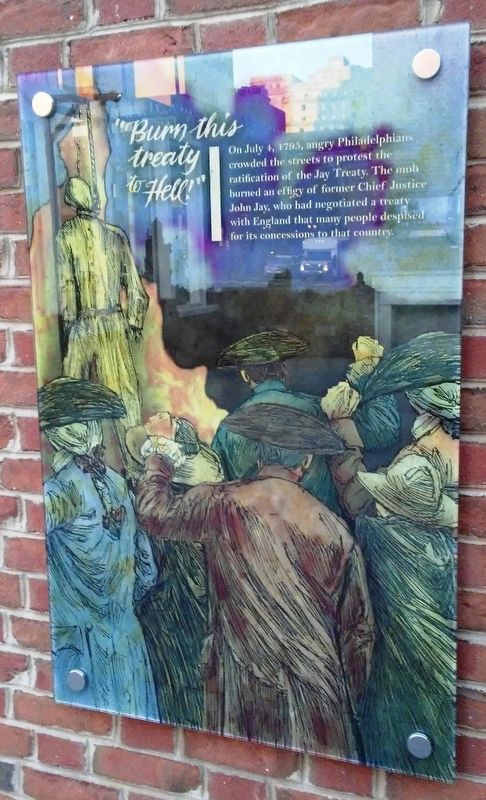 "Burn this treaty to Hell!" Marker image. Click for full size.