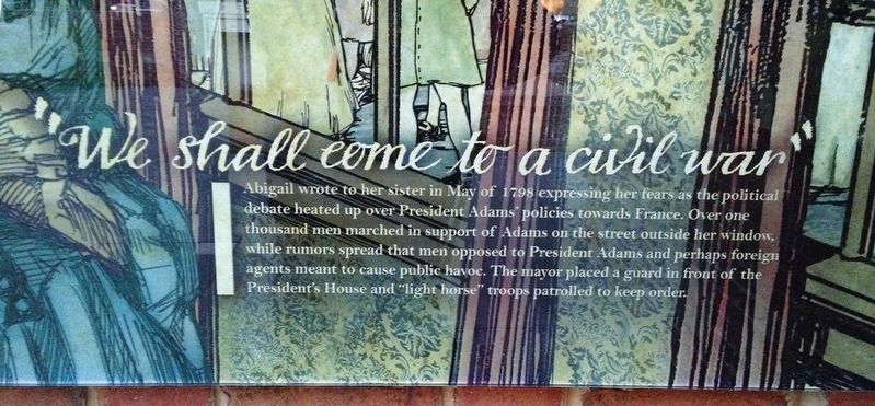 "We shall come to a civil war" Marker Text image. Click for full size.