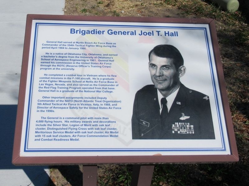 Brigadier General Joel T. Hall Marker image. Click for full size.