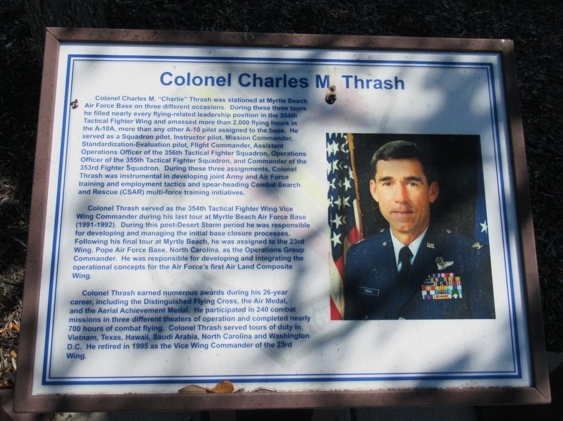 Colonel Charles M. Thrash Marker image. Click for full size.