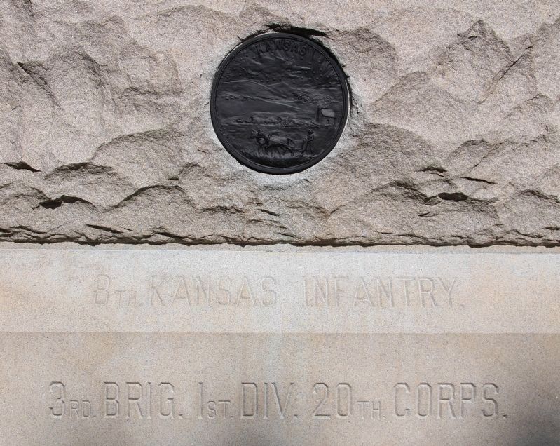 8th Kansas Volunteer Infantry Marker image. Click for full size.