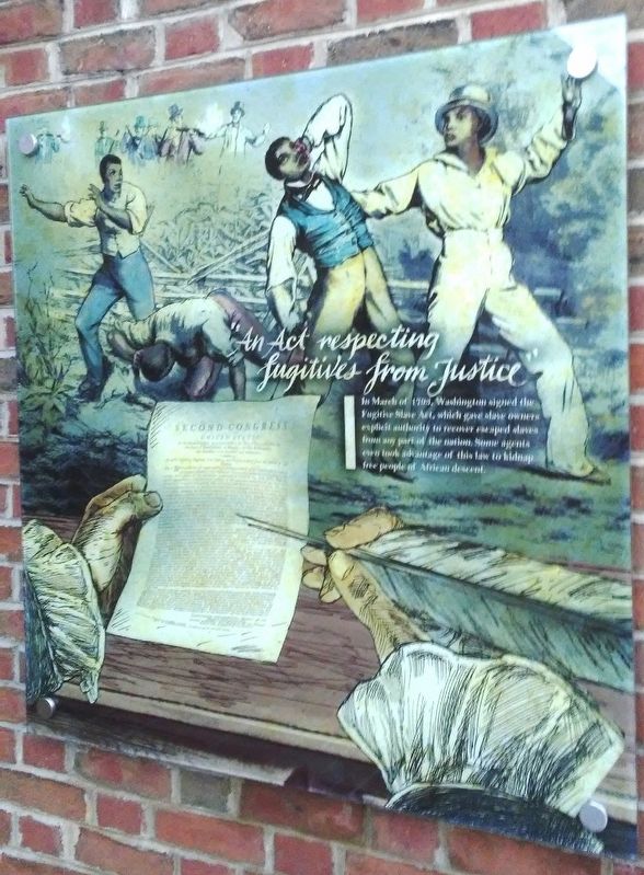 "An Act respecting fugitives from Justice" Marker image. Click for full size.