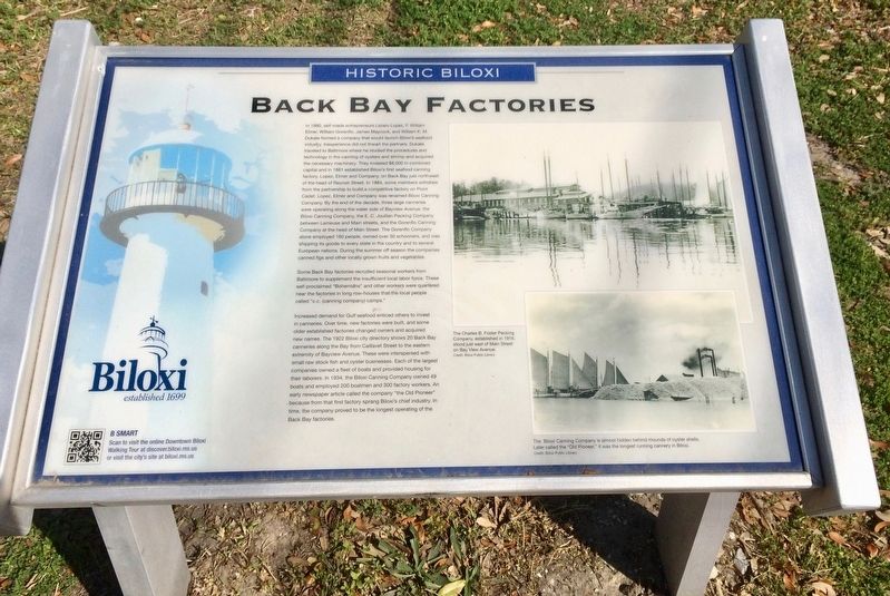 Back Bay Factories Marker image. Click for full size.