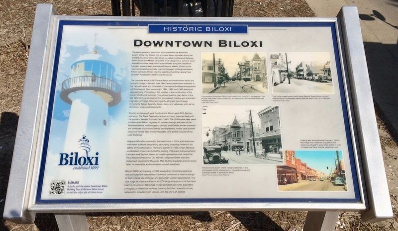 Downtown Biloxi Marker. Click for full size. Downtown Biloxi Marker image. Click for full size.